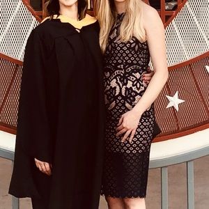 Bardot Mila Lace dress navy blue - size 6